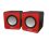 Колонки Perfeo PF-128 Wave USB 2.0 6Вт Red, Black, White