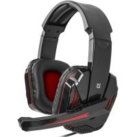 Наушники игровые Defender Warhead G-260 black-red, кабель 1,8 м