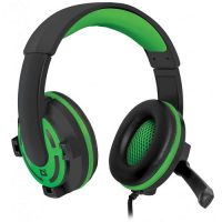 Наушники игровые Defender Warhead G-300 black-green, кабель 1,8 м