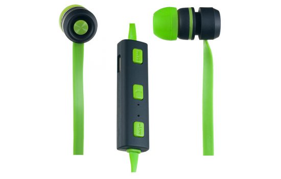 Наушники Bluetooth Perfeo PF-BTS-RGN/BLK Sound STRIP Wireless, микрофон вакуум. Green