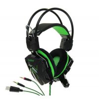 Наушники игровые SmartBuy SBHG-1200 RUSH COBRA Green, с велюровыми амбушюрами