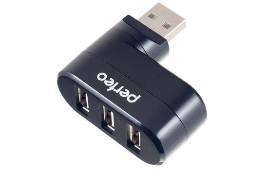 USB-HUB Perfeo 3 Port (PF-VI-H24) Black, White