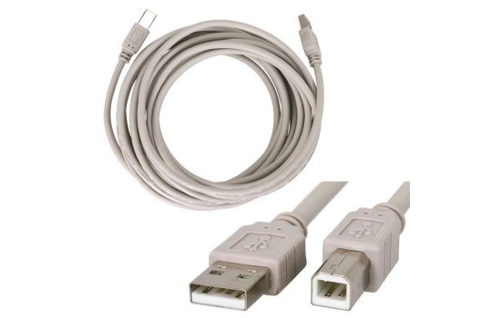 USB кабель подключения ПК к принтерам USB 2.0 A (M) - USB B (M) 1 метр