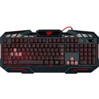 Клавиатура игровая Defender Doom Keeper GK-100DL USB, 3 цвета, Black (45100)