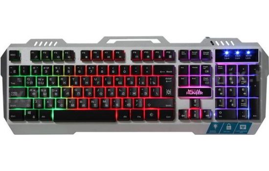 Клавиатура игровая Defender Metal Hunter GK-140L RU,RGB подсветка,19 Anti-Ghost