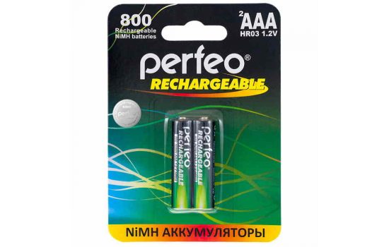 Аккумулятор Perfeo AAA800mAh/2BL