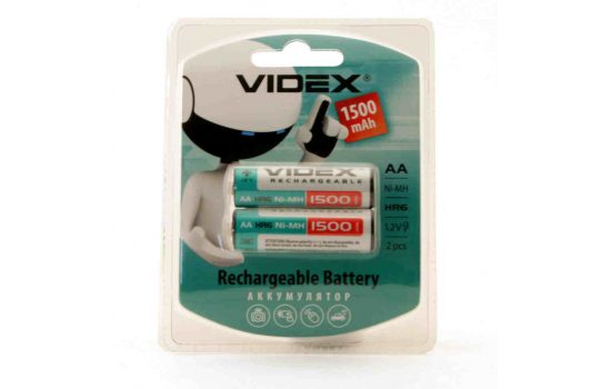 Аккумулятор Videx R06/2bl 1500 mAh Ni-MH (2/20/200)