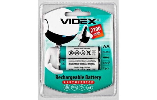 Аккумулятор Videx R06/2bl 2100 mAh Ni-MH (2/20/200)