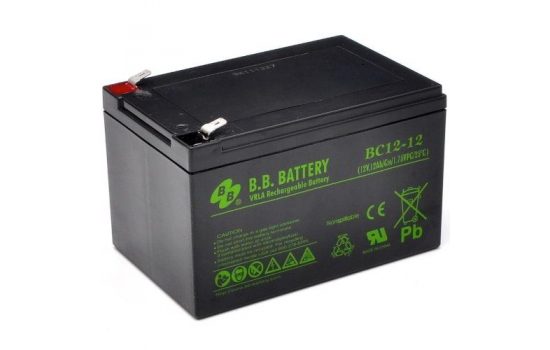 Аккумулятор BB Battery BC12-12, 12V 12Ah, 151x98×94 мм, гарантия 6 мес.