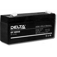 Аккумулятор Delta DT 6033, 6V 3,3Ah, 134х34х61мм, 0,65 кг гарантия 1 мес.