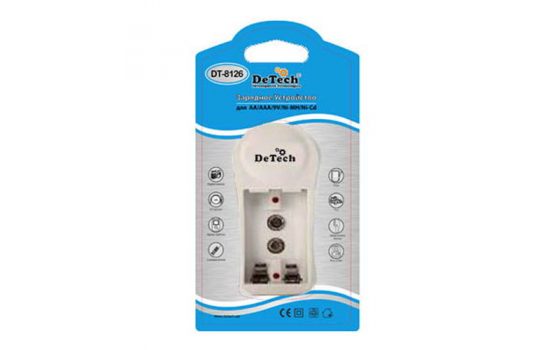 Зарядное устройство DeTech DT-8126 для AA/AAA/9V/Ni-MH/Ni-Cd