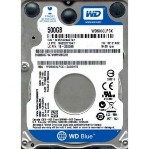 Жесткий диск Western Digital Blue WD5000LPCX 2.5" 500Gb SATA III, 16 Mb, 5400 rpm