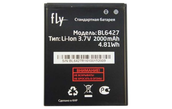 Аккумулятор FLY BL6427 на FLY FS407 STRATUS 6, 1500mAh