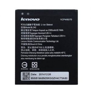 Аккумулятор Lenovo BL-242, K30-T, Lemon K3, A6000, Vibe C A2020, 2300mAh