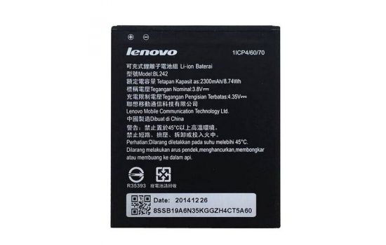 Аккумулятор Lenovo BL-242, K30-T, Lemon K3, A6000, Vibe C A2020, 2300mAh