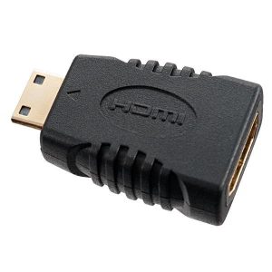 Переходник mini HDMI C вилка-HDMI A розетка Perfeo A7001