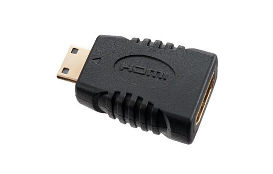 Переходник mini HDMI C вилка-HDMI A розетка Perfeo A7001