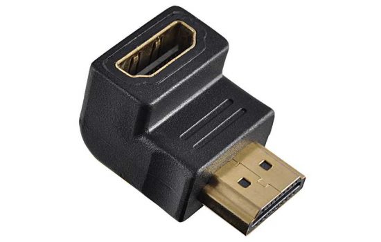 Переходник угловой HDMI A вилка-HDMI A розетка Perfeo A7005