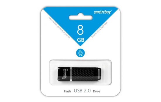 USB накопитель SmartBuy Quartz series 8GB, Black