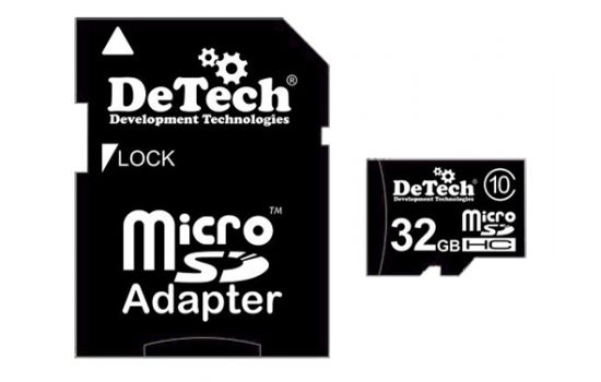 Карта памяти microSDHC 32GB DeTech (Class 10)