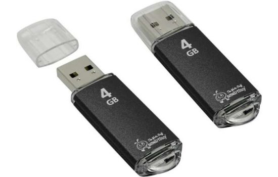 USB накопитель SmartBuy V-CUT 4GB, Black, Blue