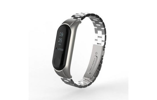 Ремешок для Xiaomi Mi Band 3 Metal Silver