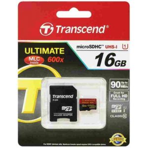 Карта памяти microSDHC 16 ГБ Transcend Ultimate 600x (TS16GUSDHC10U1) Class10,UHS-1