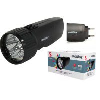 Фонарь аккумуляторный Smartbuy SBF-44-B 5 LED с зарядкой от сети Black