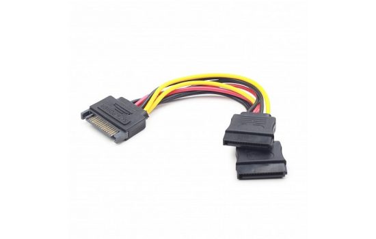 Кабель питания SATA Cablexpert SATA 15pin / 2x15pin CC-SATAM2F-01