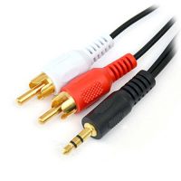 Стерео аудио кабель 2-3,5mm DeTech St-2RCA 1,8 м