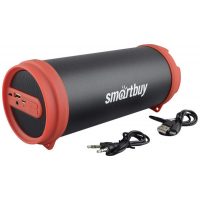 Портативная колонка Smartbuy SBS-4300 TUBER MKII Bluetooth, Fm, microSD 6Вт Black-Red