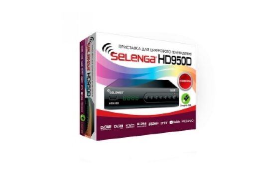 Ресивер DVB-T2 Selenga HD950D DVB-T2, Full HD Black