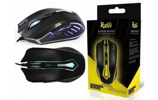 Мышь Smartbuy SBM-712G-K Rush игровая с подсветкой Black