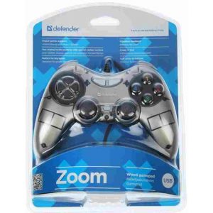 Геймпад Defender Zoom 10 кнопок 2 стика USB Black