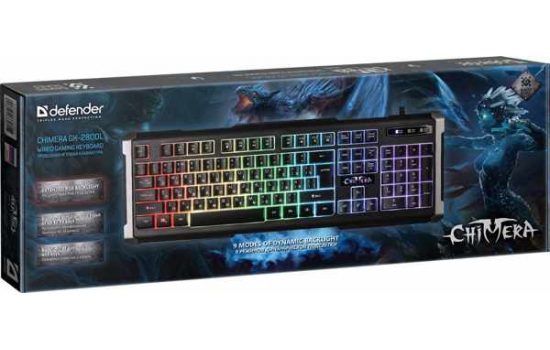 Клавиатура Defender Chimera GK-280DL RGB,19 keys Black