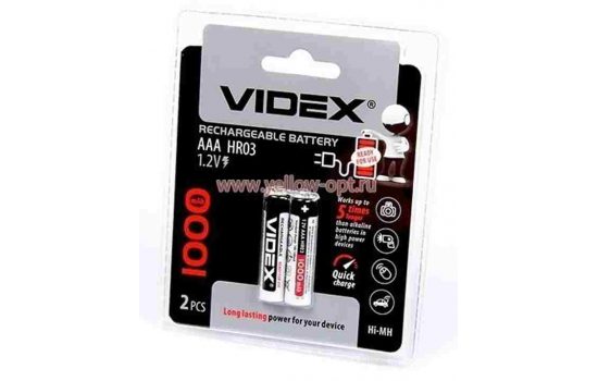 Аккумулятор Videx AAA HR03/2 1000mAh Ni-MH