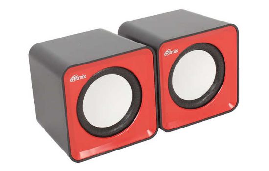 Колонки Ritmix SP-2020 2,0 5Вт Black-Red