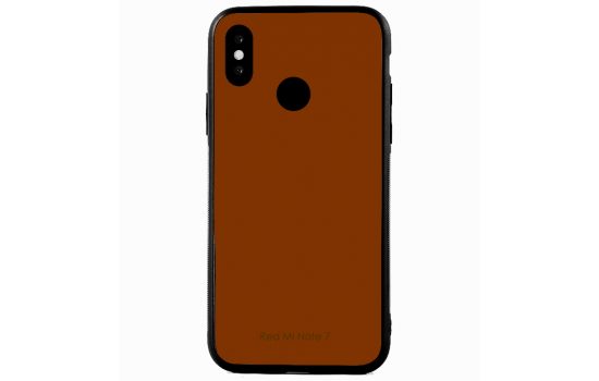 Силикон для Xiaomi Redmi Note 7 зеркало Brown 