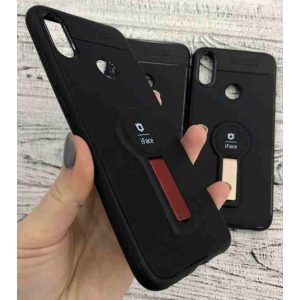 Силикон для Xiaomi Redmi Note 8 pro iFace с подставкой Black