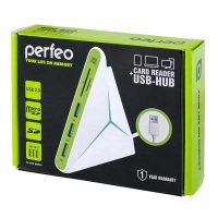 Perfeo COMBO USB-HUB 3 Port+Card Reader SD/MMC+Micro SD (PF-HYD-8029H-G)