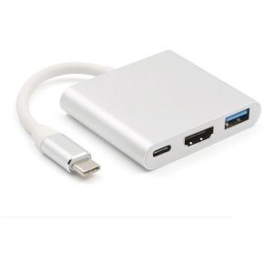 Адаптер Perfeo USB Type-C - HDMI - USB 3.0  (PF-Type-C-11)