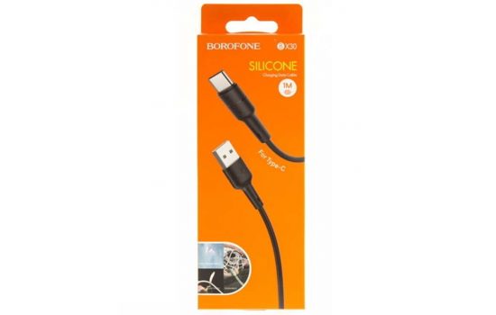 Кабель Type-C Borofone BX30 Silicone Black