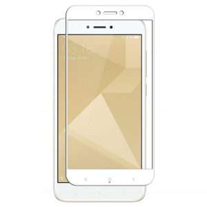 Защитное стекло Xiaomi Mi A1 / Mi 5X 2D белая рамка