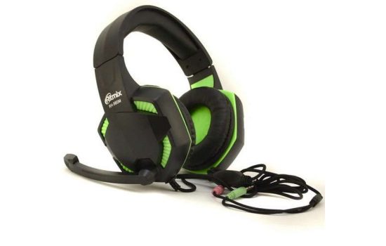 Компьютерная гарнитура Ritmix RH-560M Gaming Black-Green