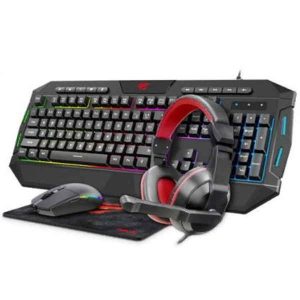 Игровой набор Havit KB501CM Gamenote клавиатура+мышь+гарнитура+ковер Black