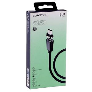 Кабель USB-micro Borofone BU1 Magjet 1,2m Magnetic Black