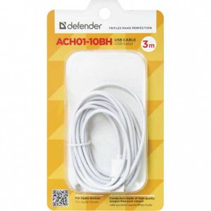 Кабель micro USB Defender USB08-10BH 3m