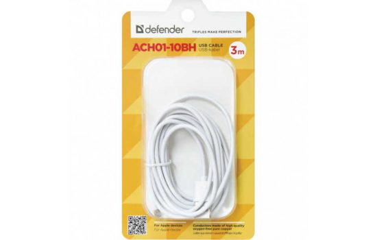 Кабель micro USB Defender USB08-10BH 3m