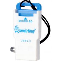 Картридер Smartbuy USB 2.0 MicroSD SBR-707-B White-blue