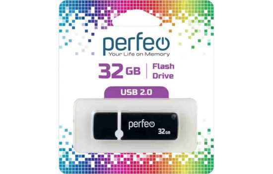 USB накопитель 32 Gb Perfeo PF-R07B032 Black , White